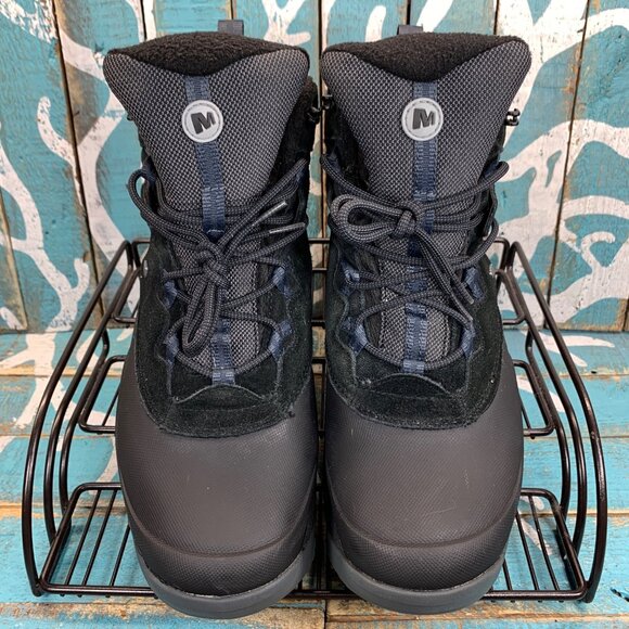 Merrell Thermo Shiver J09625 Mens Sz 9 Blk Suede Waterproof Hiker Boot - Picture 3 of 10